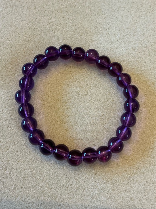 Jewelry - Purple Beaded Stretch Bracelet